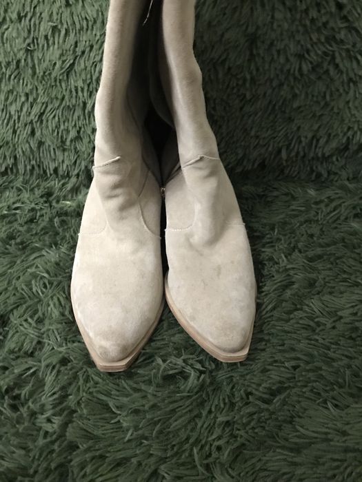 Казаки чоботи зимові світлобежеві