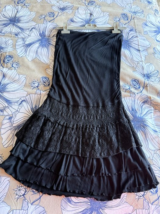 Vestido preto cai-cai