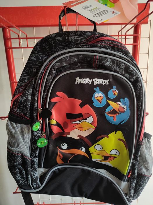 Nowy duży licencjonowany plecak tornister szkolny Angry Birds 479