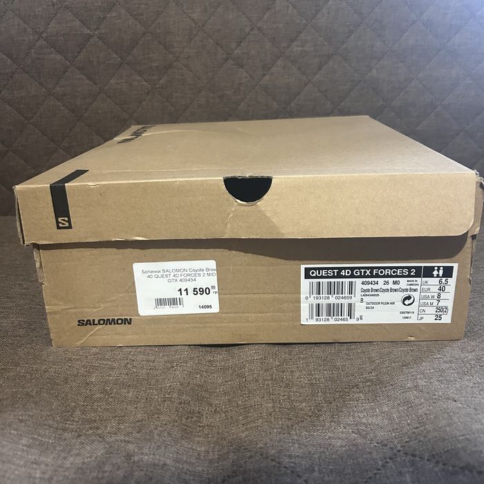 Берці тактичні Salomon Quest 4D Forces 2. Койот 40 розмір (25см)