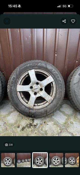 Koła komplet zimówek  alu od peugota 208