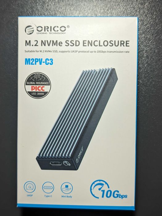 Зовнішня кишеня Orico M2PV-C3 для NVMe
