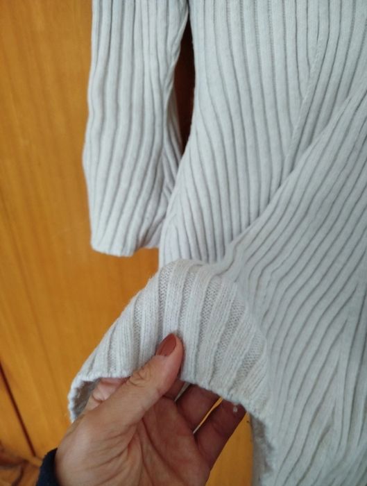 Vestido em malha canelada - Tam L - H&M