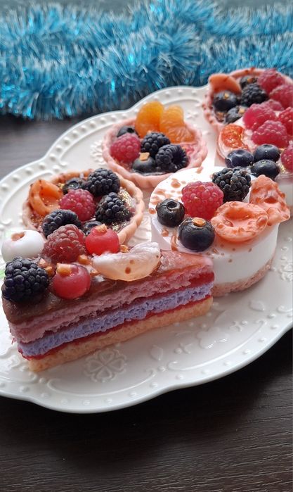 Мило ручної роботи. Сувенірне мило. Тортик з мила