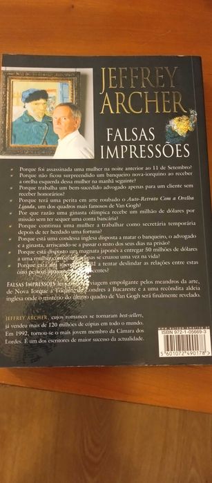 Amantes de livros policiais - Falsas Impressões, de Jeffrey Archer