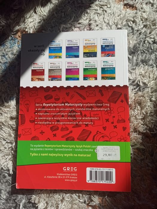 Repetytorium maturzysty język polski greg