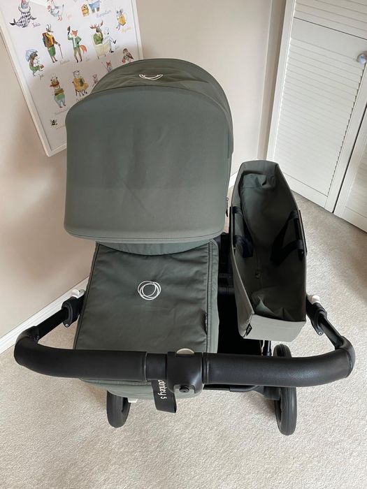 Wózek Bugaboo Donkey 5 Duo forest green + 2 moskitiery – idealny stan !!!