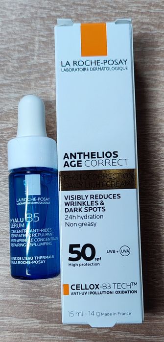 Набір La Roche Hyalu B5, 10 мл + Крем Anthelios Correct SPF 50, 15 мл