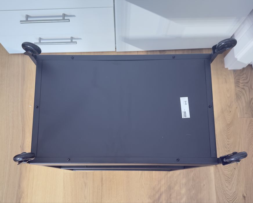 NISSAFORS wózek czarny 50,5x30x83cm Ikea