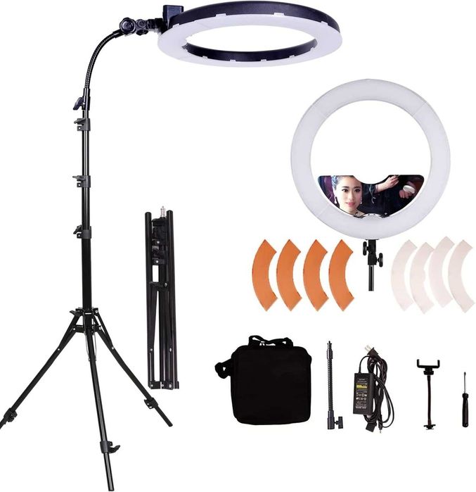 Lampa pierścieniowa Ring LED, 65 W, 18 cali, lampa do fotografii wideo