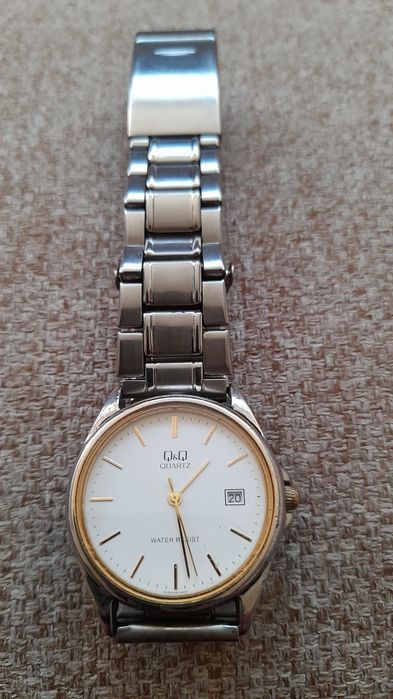 Zegarek Męski Stainless Steel Back Q & Q Quartz Water Resist