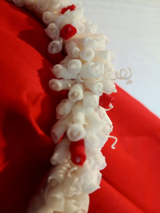 Традиційний весільний український віночок (білий віск/парафін)