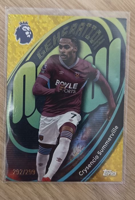 Karta piłkarska Crysencio Summerville West Ham limit 292/299