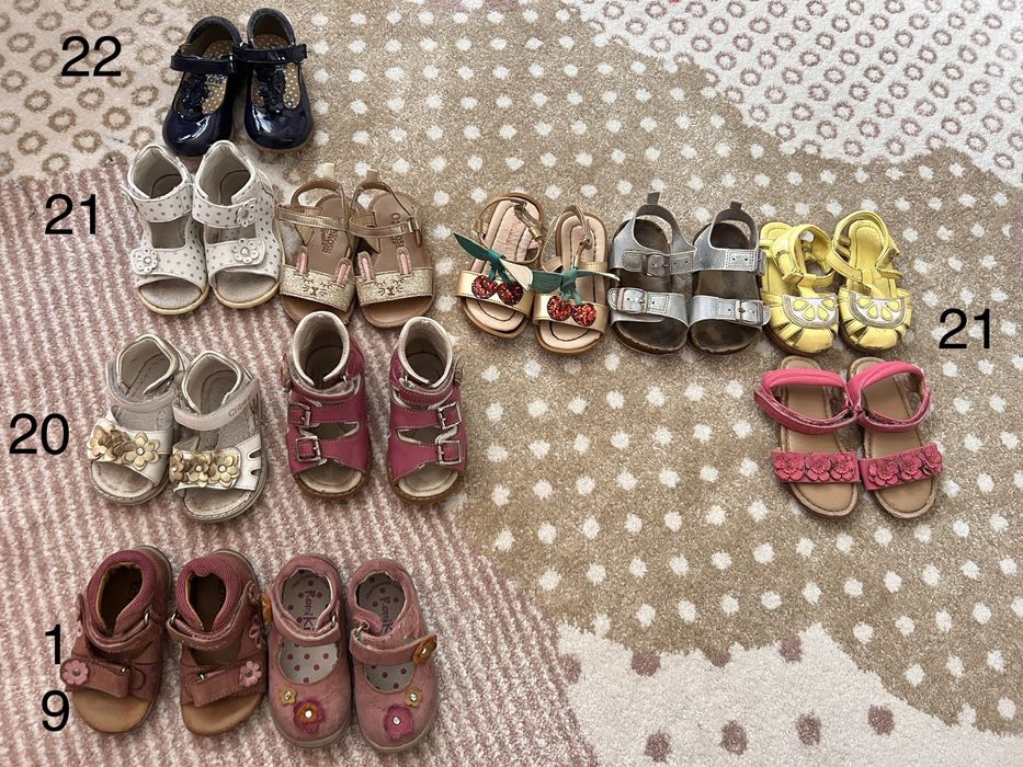 Літнє взуття 19 20 21 22 розмір