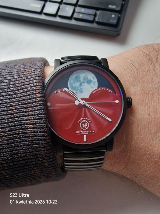 Zegarek z fazami księżyca Stefano Braga