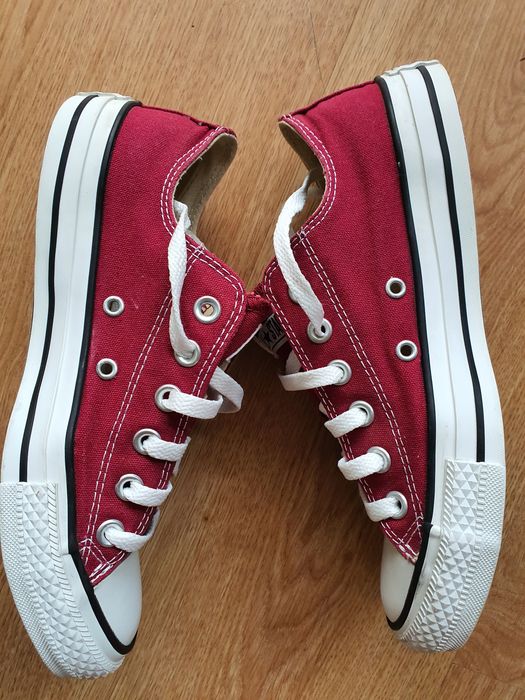 Bordowe converse roz. 39