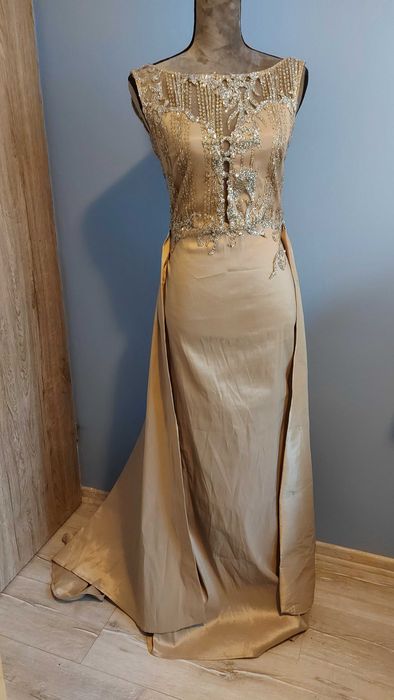 Suknia długa balowa ślub cywilny poprawiny druhna studniówka