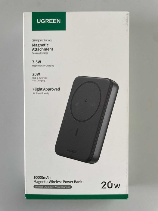 Power Bank Magnética Sem Fios Ugreen Nexode 10000mAh 20W