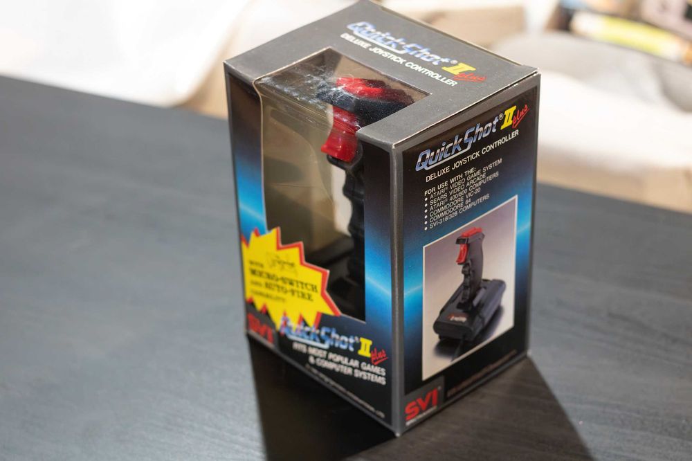 Joystick Quickshot II PLUS SVI 102 BOX Atari 8bit 16bit Nowy NOS