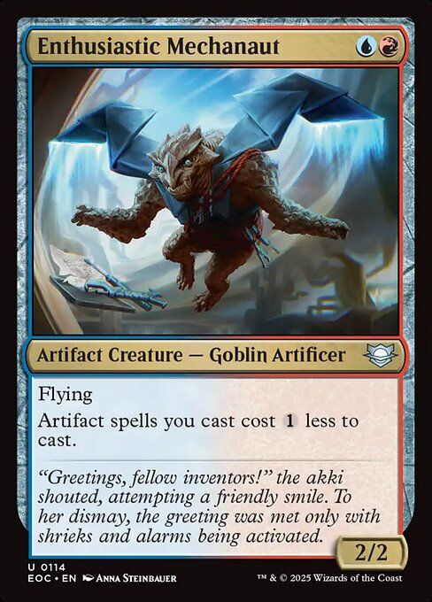 Karta Magic The Gathering Enthusiastic Mechanaut EOC 114