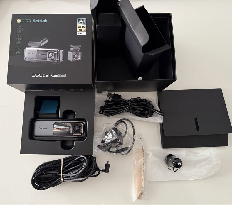Dashcam frontal 4K + câmara traseira GPS e Wi-Fi - 360 | Botslab G980H