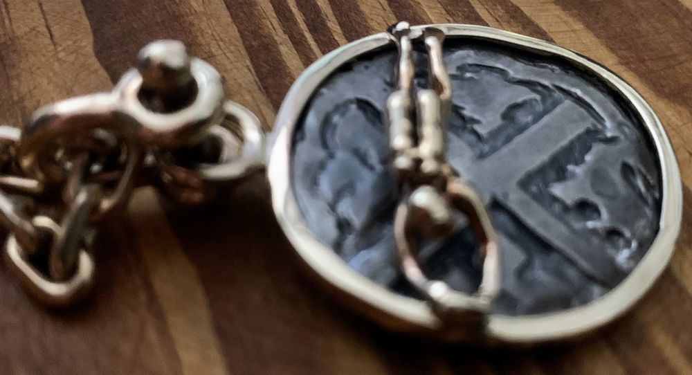 Złoto&srebro zawieszka  4 real Hiszpania 1622 Atocha