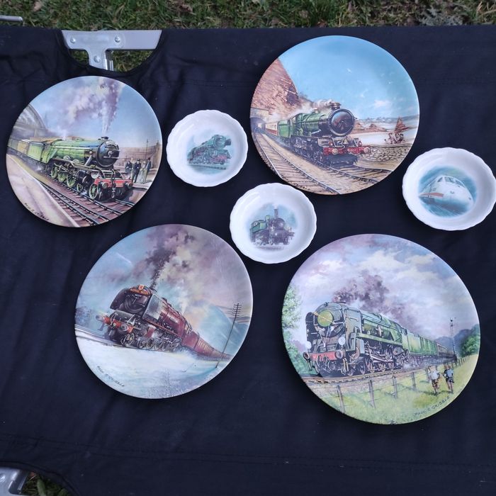Lokomotywa talerze kolekcjonerskie porcelana