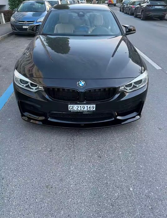 Губа BMW F32 F33 F36 М4 лук накладка на передний бампер БМВ Ф32 Ф33 Ф36 М4 сплитер юбка обвес бмв