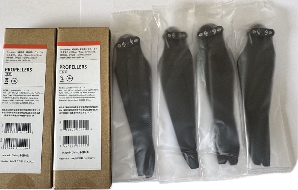 2 пари Оригінальні пропелери, лопасті для Autel EVO Max 4T/4N XE 1136 Series 4 штуки