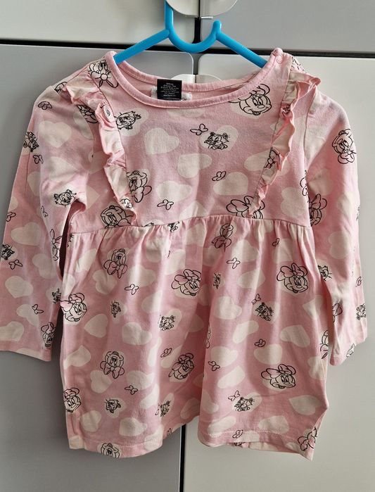 Sukienka sinsay dla dziewczynki na 98 cm wzór minnie