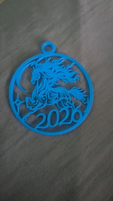 2026 кінь світиться в темноті 3Д друк іграшка на ялику