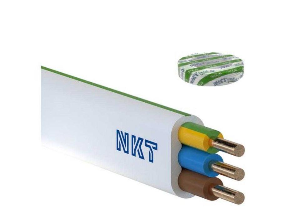 Przewód NKT YDYp 3x2,5 kabel YKY 3x2,5 Kable YDY 3x2,5 Przewody ELPAR