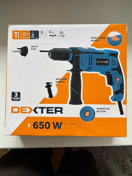 Дрель Dexter 650Вт