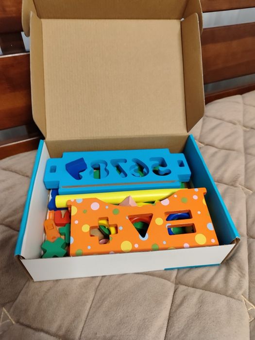 Розумна хатинка-сортер + стукачка Wood Toys (як нова)