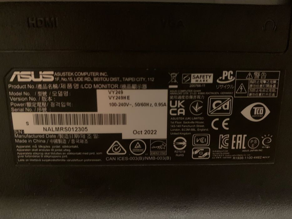 Продам монитор asus 75 герц