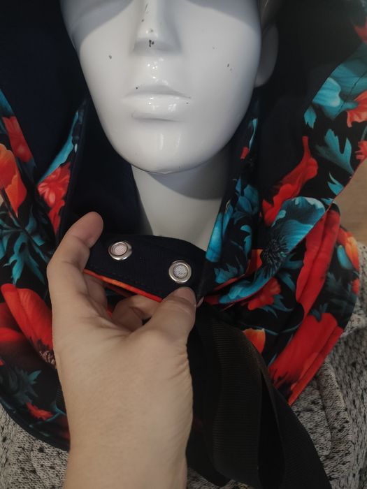 Komino-kaptur, nakrycie głowy, szal