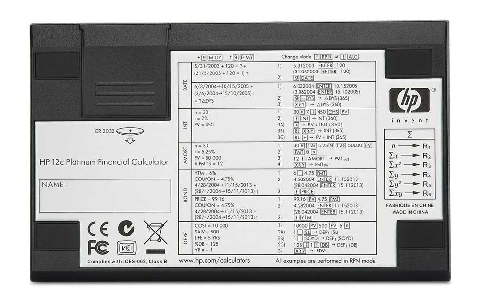 Calculadora HP 12C Platinum - Nova