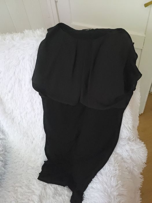 Grecka czarna sukienka bez rękawów
