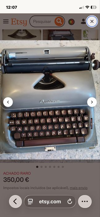 Maquina escrever vintage
