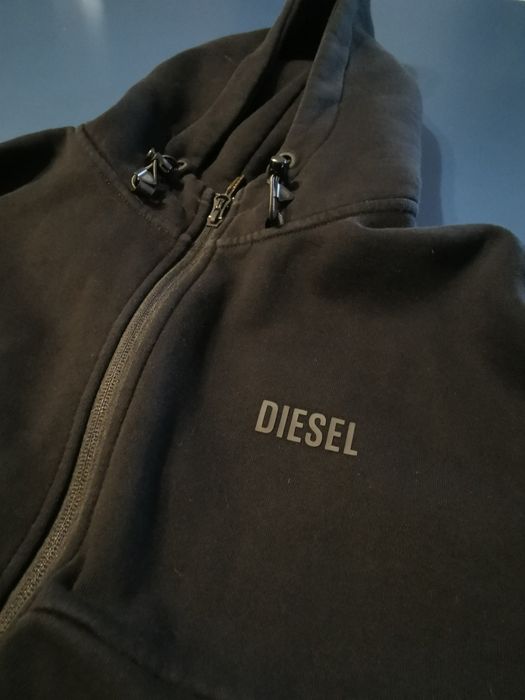 Bluza rozsuwana z kapturem Diesel Lampasy