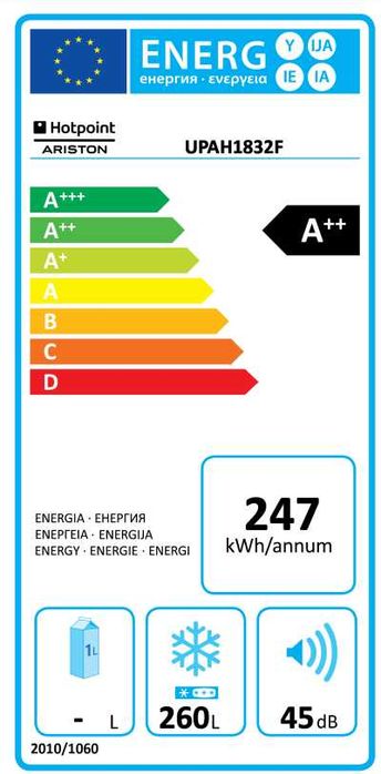 Arca Congeladora Hopoint Ariston UPAH 1832 F Class A++