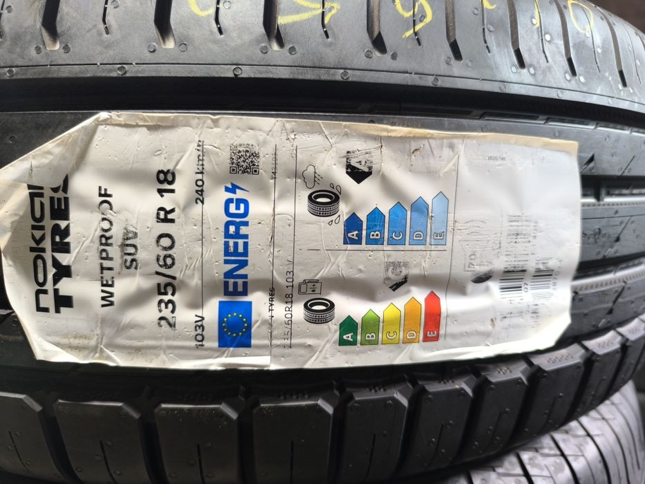 Opony Nokian tyres wetprof 235/60/18 para nowe