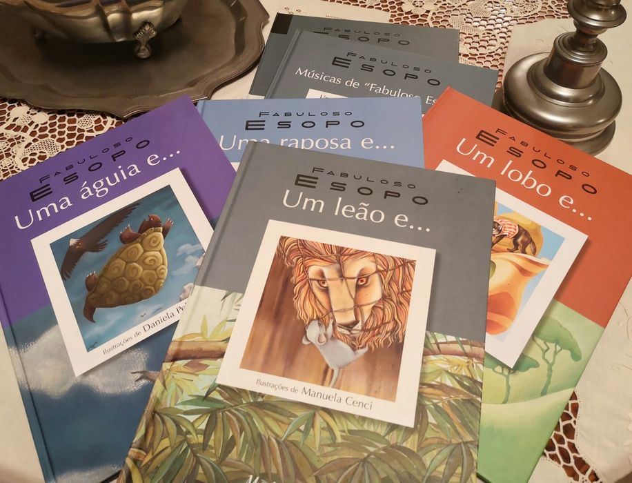 Fabuloso Esopo - livros didático infantil - completo e nova