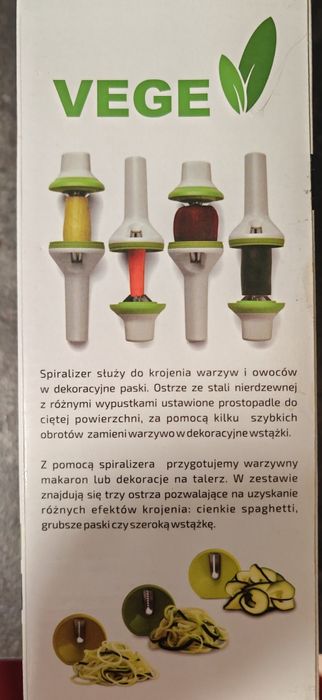 Spiralizer / Krajalnica Vege do warzyw z trzema ostrzami