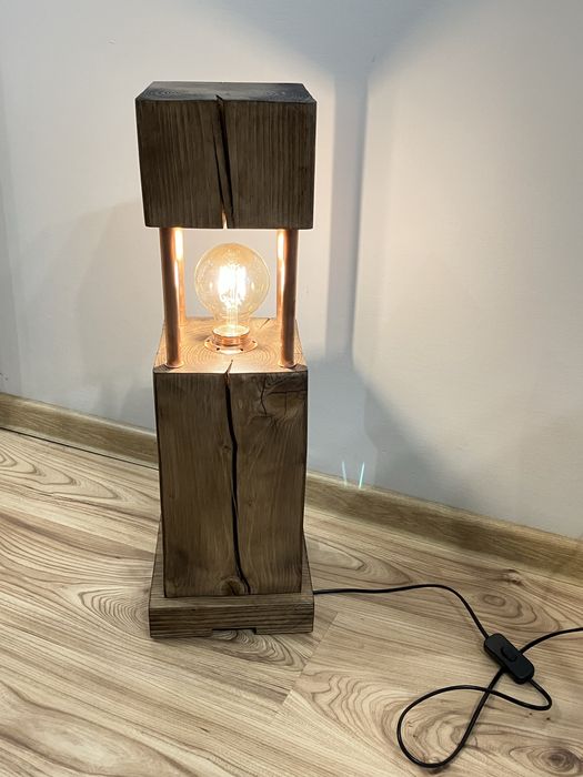 Lampa podłogowa loft handmade