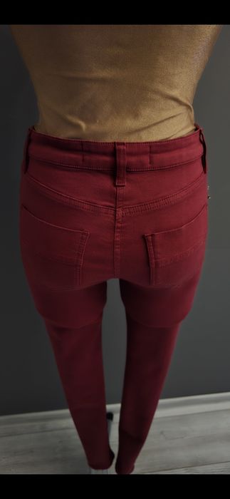 Spodnie, jeansy, skinny wyższy stan, Elisabetta Franchi rozmiar 26