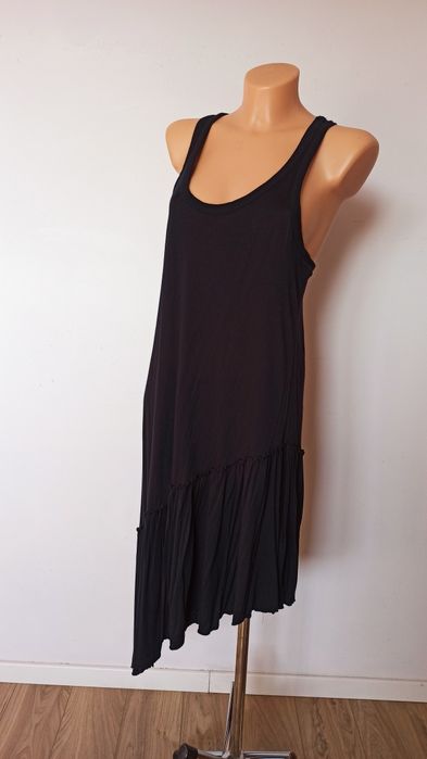 Sg Czarna letnia sukienka 36 , 38 , S asymetryczna sukienka 36 , 38