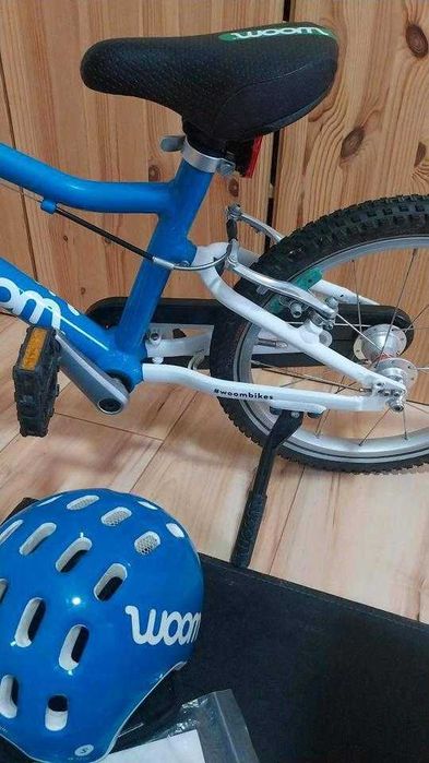 Woom Original 3 – rower dziecięcy 16" niebieski z akcesoriami