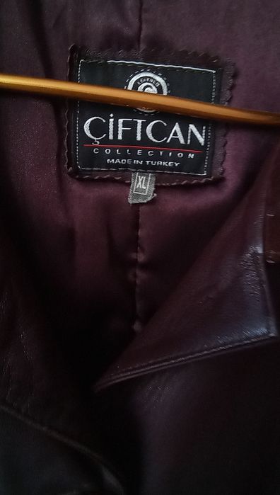 Турецкое кож утепл.пальто 52-54