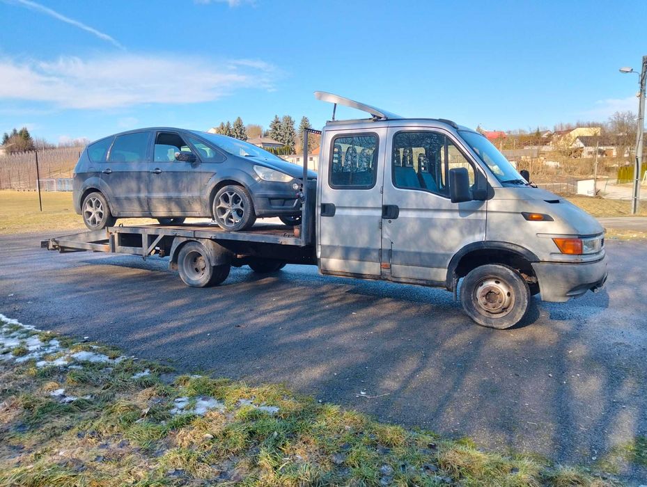 Autolaweta  transport maszyn rolniczych holowanie pomoc  dłużyca 15m
